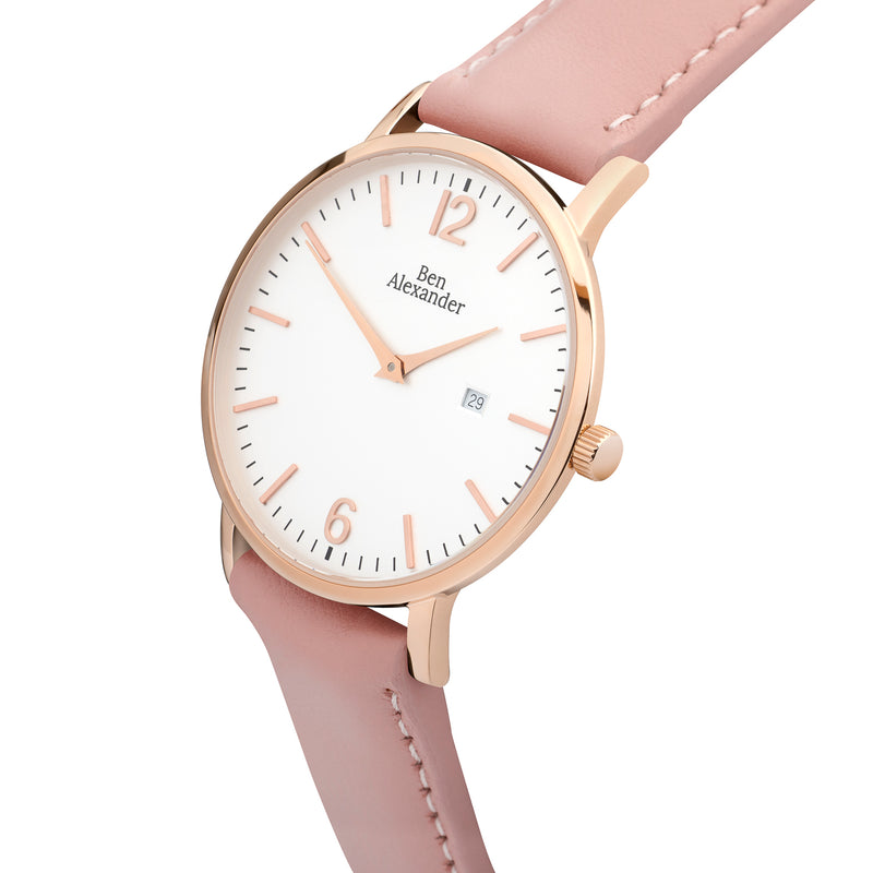 Baby Pink Leather Strap