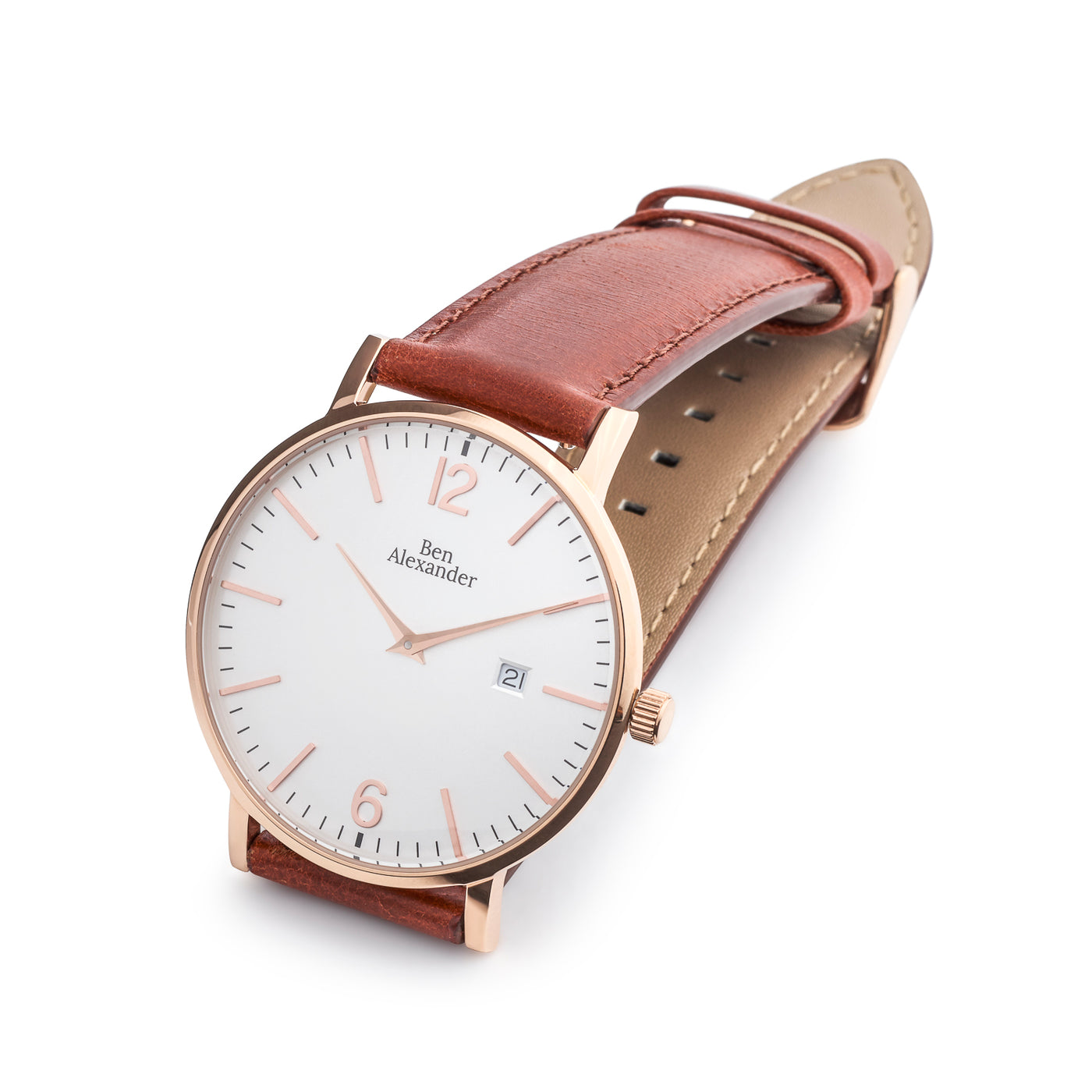 The Ashley Classic Rose Gold Ben Alexander Watches